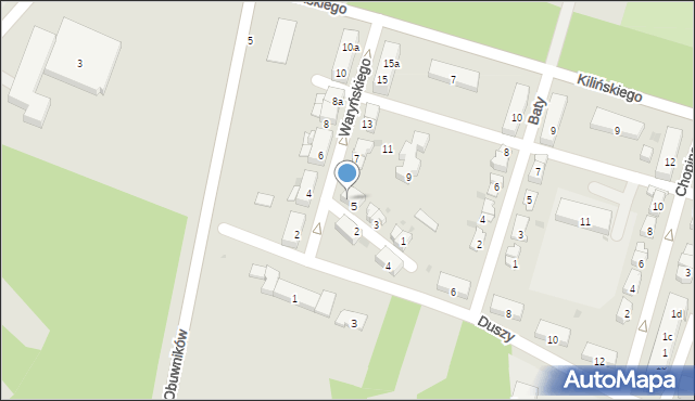 Krapkowice, Waryńskiego Ludwika, 5a, mapa Krapkowice