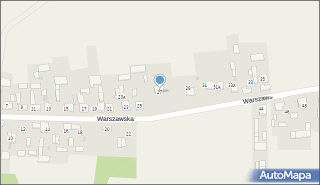 Krasice, Warszawska, 27, mapa Krasice