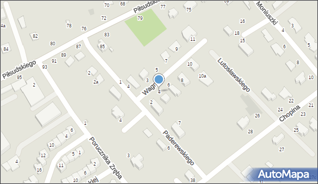 Krasnystaw, Wagnera, 4, mapa Krasnystaw