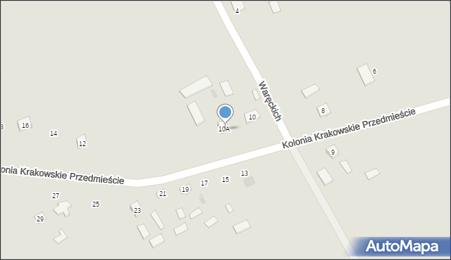 Krasnystaw, Waręckich, 3, mapa Krasnystaw