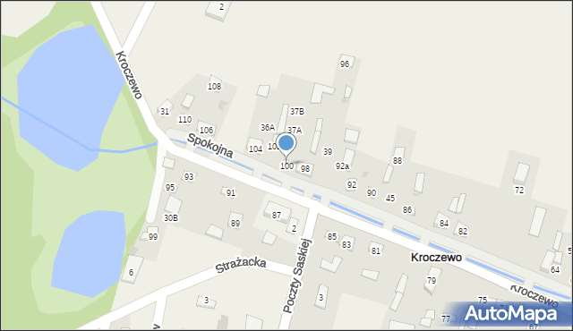 Kroczewo, Warszawska, 100, mapa Kroczewo