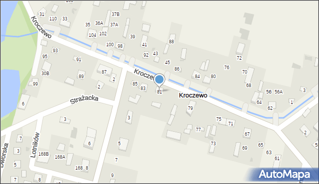 Kroczewo, Warszawska, 81, mapa Kroczewo