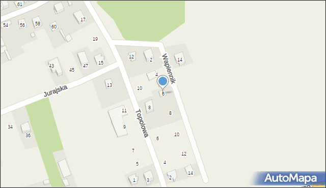 Kroczyce, Wapiennik, 6, mapa Kroczyce