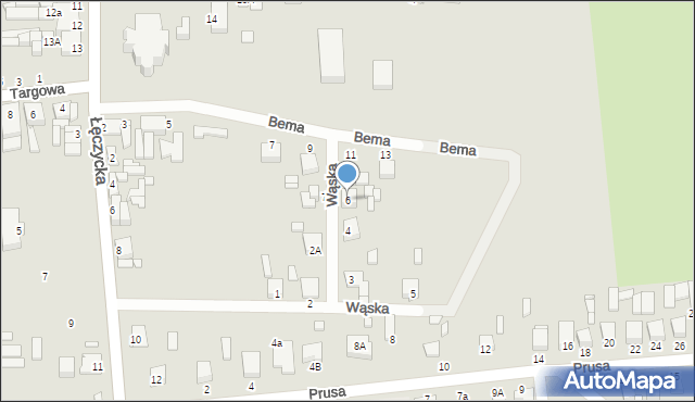 Krośniewice, Wąska, 6, mapa Krośniewice