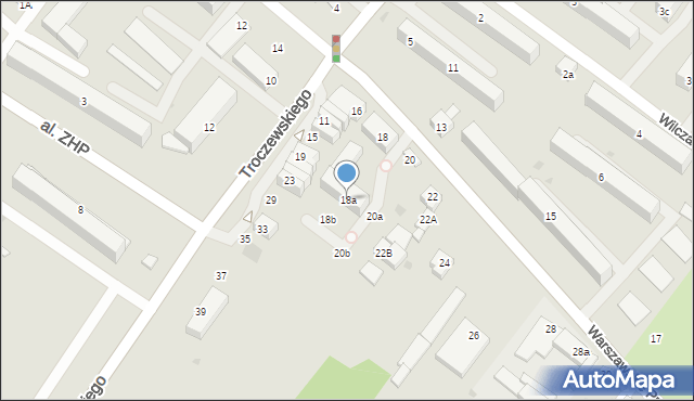 Kutno, Warszawskie Przedmieście, 18a, mapa Kutno