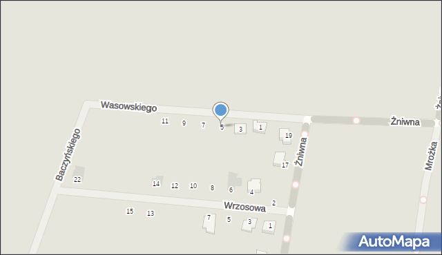 Kutno, Wasowskiego Jerzego, 5, mapa Kutno