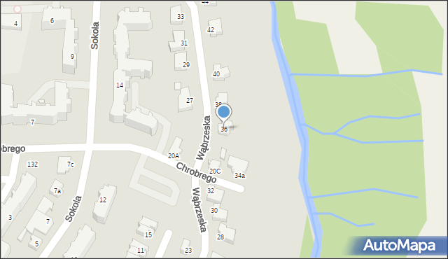 Kwidzyn, Wąbrzeska, 36, mapa Kwidzyn