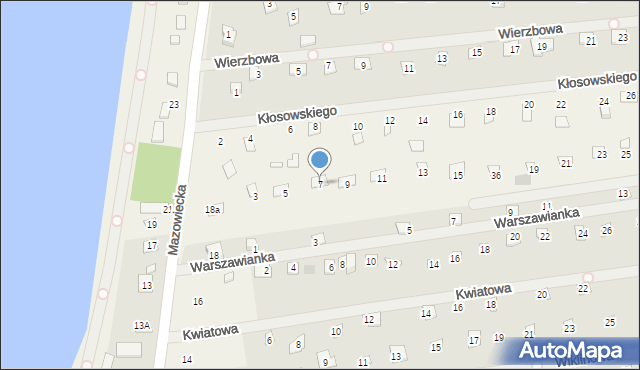 Łacha, Warszawianka, 7, mapa Łacha