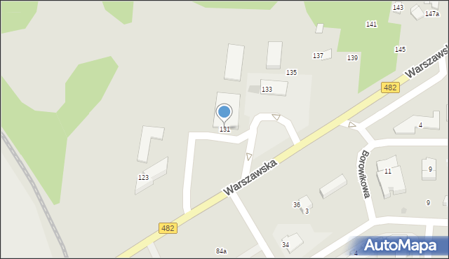 Łask, Warszawska, 131, mapa Łask