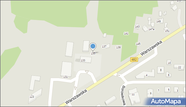 Łask, Warszawska, 135, mapa Łask