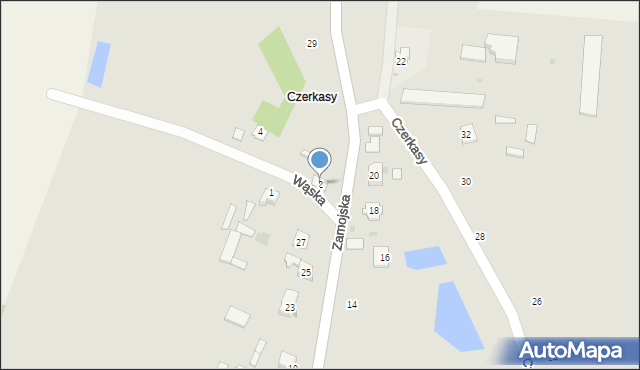 Łaszczów, Wąska, 2, mapa Łaszczów