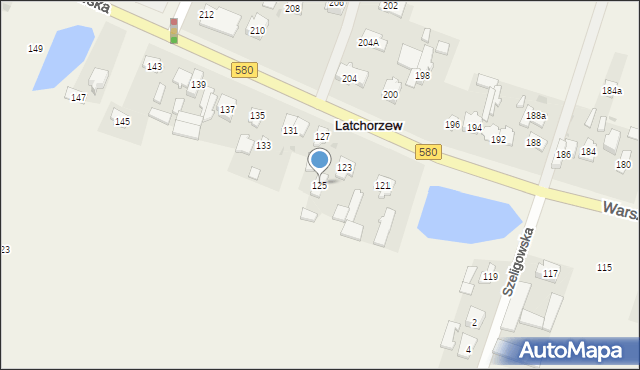 Latchorzew, Warszawska, 125, mapa Latchorzew