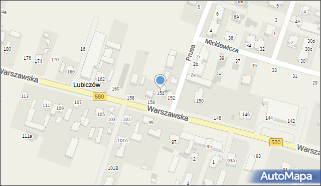 Latchorzew, Warszawska, 154, mapa Latchorzew