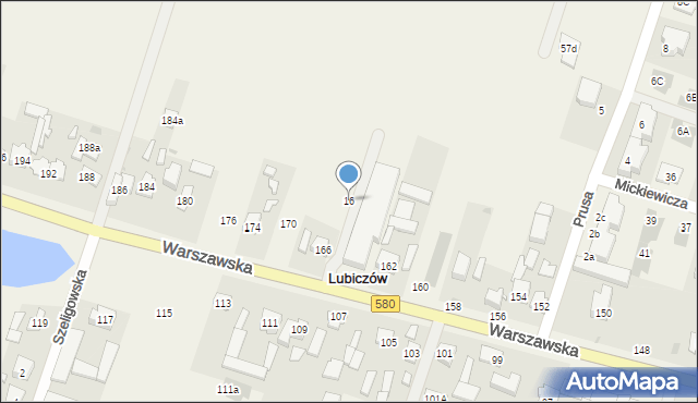 Latchorzew, Warszawska, 16, mapa Latchorzew
