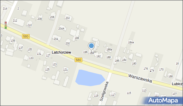 Latchorzew, Warszawska, 194, mapa Latchorzew