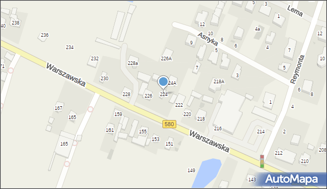 Latchorzew, Warszawska, 224, mapa Latchorzew