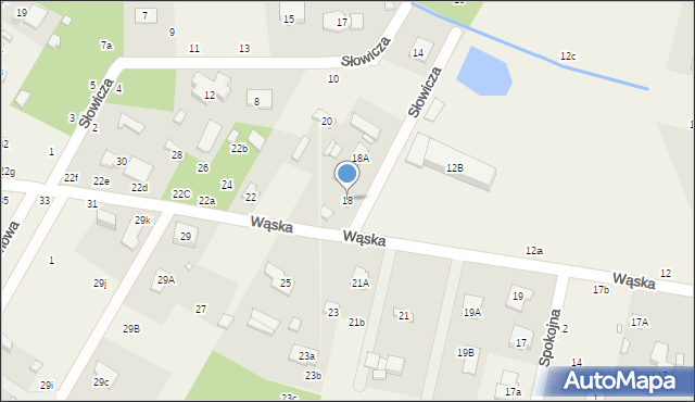 Łazy, Wąska, 18, mapa Łazy