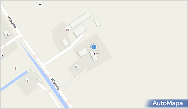 Lędowo, Wałowa, 8, mapa Lędowo