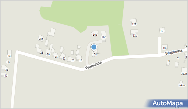 Lędziny, Wapienna, 16a, mapa Lędziny