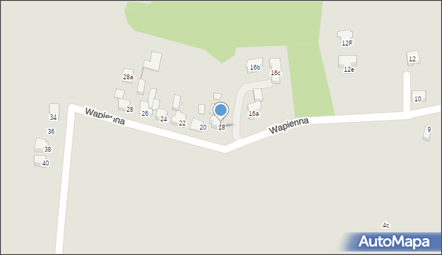 Lędziny, Wapienna, 18, mapa Lędziny