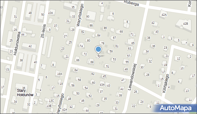 Lędziny, Waryńskiego Ludwika, 70, mapa Lędziny