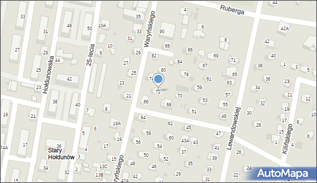 Lędziny, Waryńskiego Ludwika, 72, mapa Lędziny