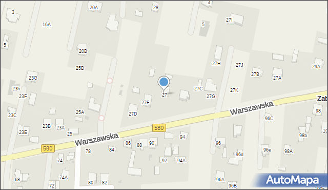 Leszno, Warszawska, 27, mapa Leszno