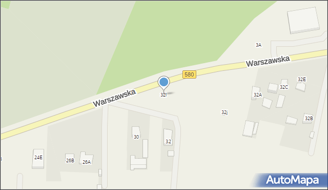 Leszno, Warszawska, 32l, mapa Leszno