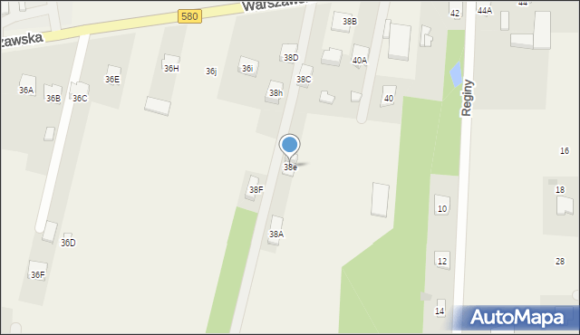 Leszno, Warszawska, 38e, mapa Leszno