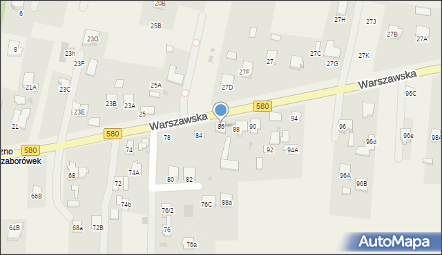 Leszno, Warszawska, 86, mapa Leszno