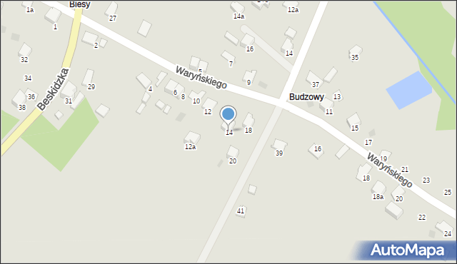 Libiąż, Waryńskiego Ludwika, 14, mapa Libiąż