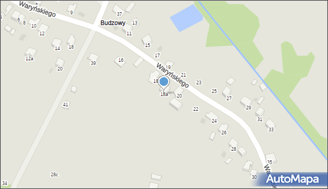 Libiąż, Waryńskiego Ludwika, 18a, mapa Libiąż