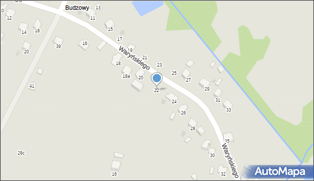 Libiąż, Waryńskiego Ludwika, 22, mapa Libiąż