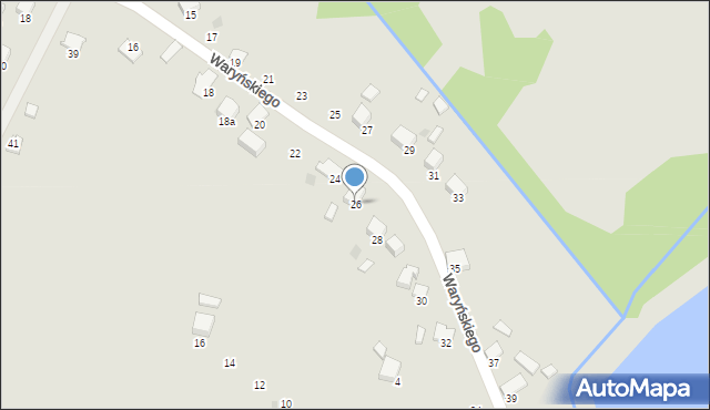 Libiąż, Waryńskiego Ludwika, 26, mapa Libiąż