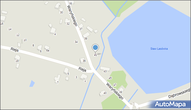 Libiąż, Waryńskiego Ludwika, 41, mapa Libiąż