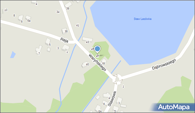 Libiąż, Waryńskiego Ludwika, 47, mapa Libiąż