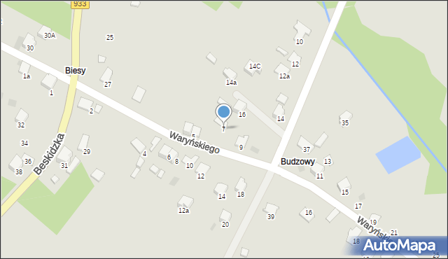 Libiąż, Waryńskiego Ludwika, 7, mapa Libiąż