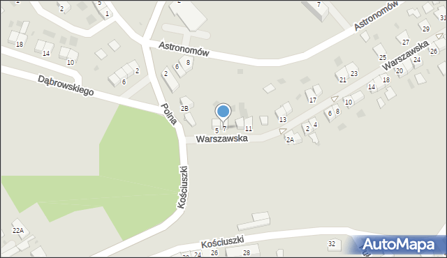 Lidzbark Warmiński, Warszawska, 7, mapa Lidzbark Warmiński