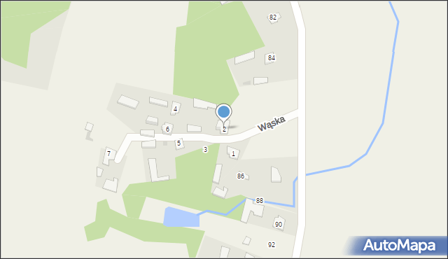 Lisie Jamy, Wąska, 2, mapa Lisie Jamy