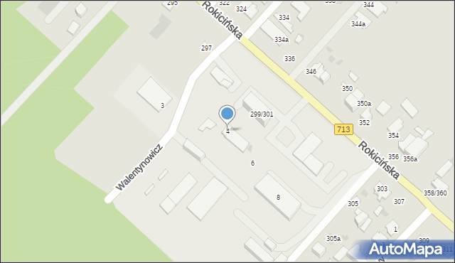 Łódź, Walentynowicz Anny, 4, mapa Łodzi