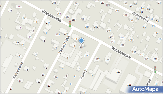 Łomianki, Warszawska, 131, mapa Łomianki