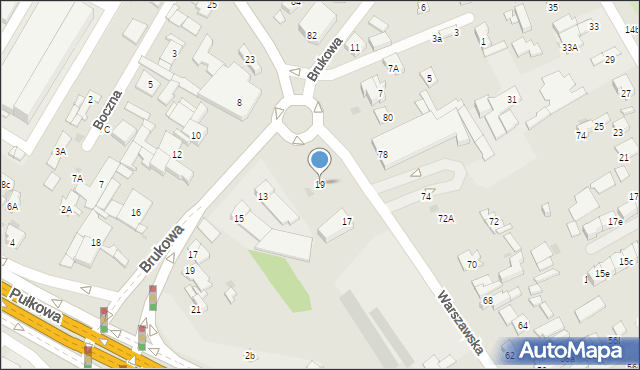 Łomianki, Warszawska, 19, mapa Łomianki