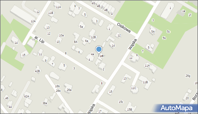 Łomianki, Wąska, 18, mapa Łomianki