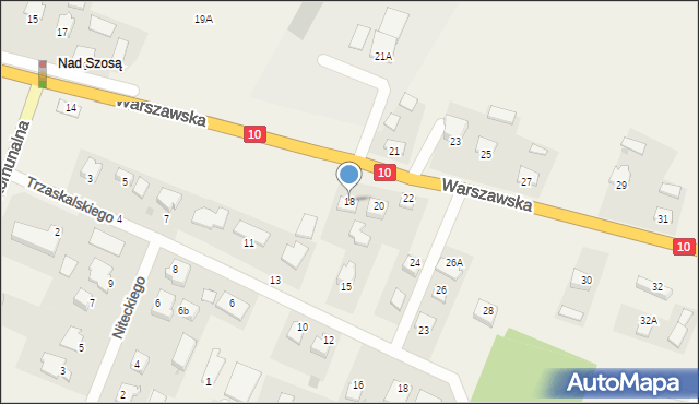 Lubicz Górny, Warszawska, 18, mapa Lubicz Górny