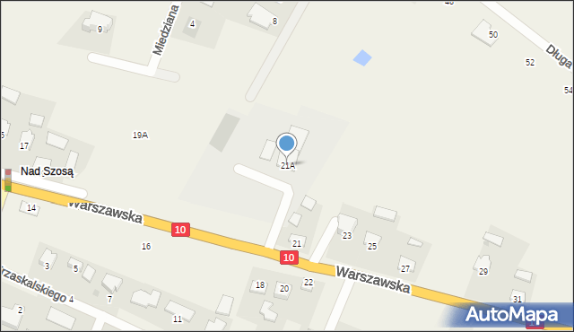 Lubicz Górny, Warszawska, 21A, mapa Lubicz Górny