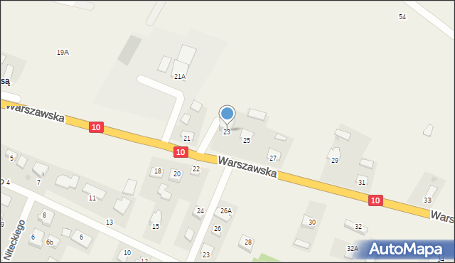 Lubicz Górny, Warszawska, 23, mapa Lubicz Górny