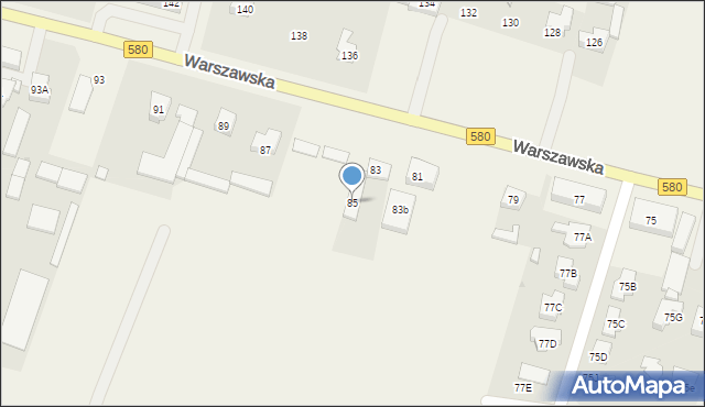Lubiczów, Warszawska, 85, mapa Lubiczów