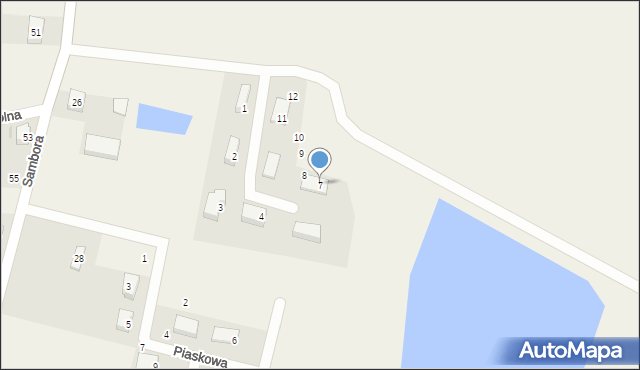 Lubiszewo Tczewskie, Wakacyjna, 7, mapa Lubiszewo Tczewskie