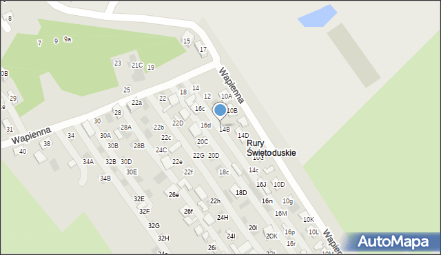 Lublin, Wapienna, 16B, mapa Lublina