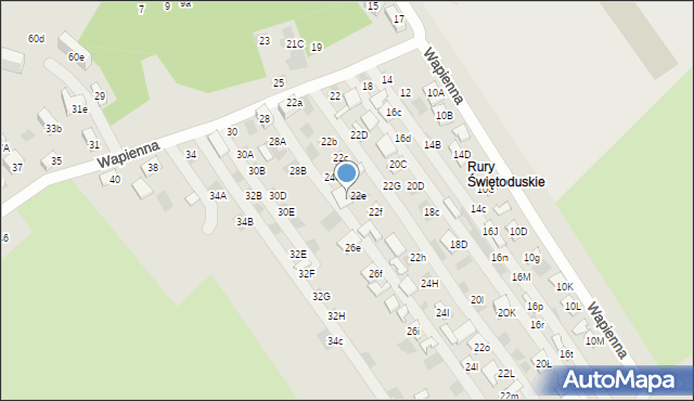 Lublin, Wapienna, 26D, mapa Lublina